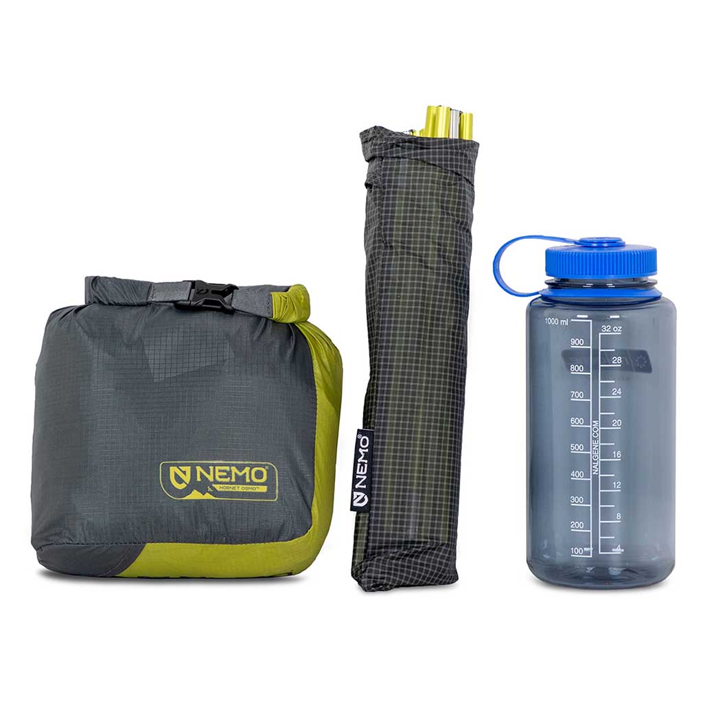 Hornet OSMO Ultralight Backpacking Tent 3P | 2025 NEMO Equipment 811666036728 Tents 3P / Birch Bud / Goodnight Grey