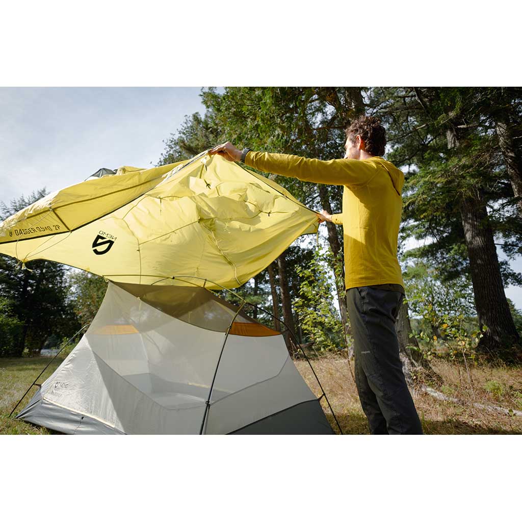 Hornet OSMO Ultralight Backpacking Tent 3P | 2025 NEMO Equipment 811666036728 Tents 3P / Birch Bud / Goodnight Grey