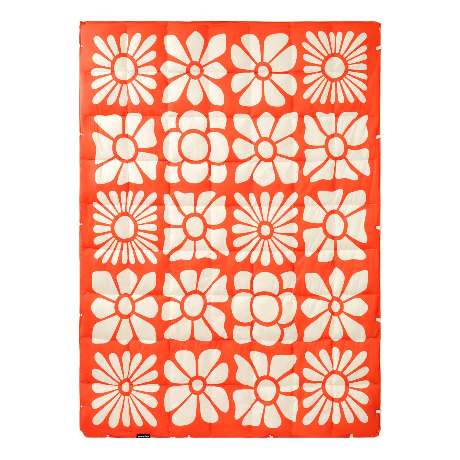 Graphene Puffer Blanket Nomadix GPB-BIFL-EXO Blankets One Size / Big Flowers Expedition Orange