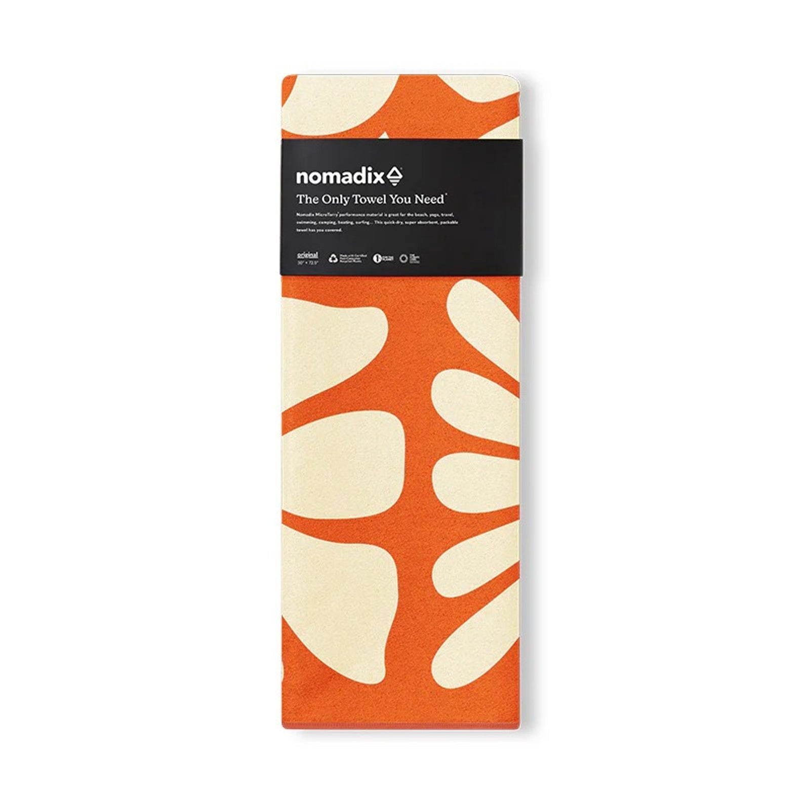 Original Towel Nomadix NM-BIFL-EXO Travel Towels One Size / Big Flowers Expedition Orange