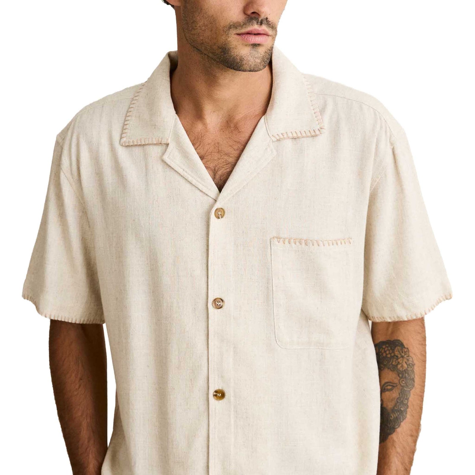 Relaxed Whip Stitch Shirt | Men's Rhythm Men's Shirts