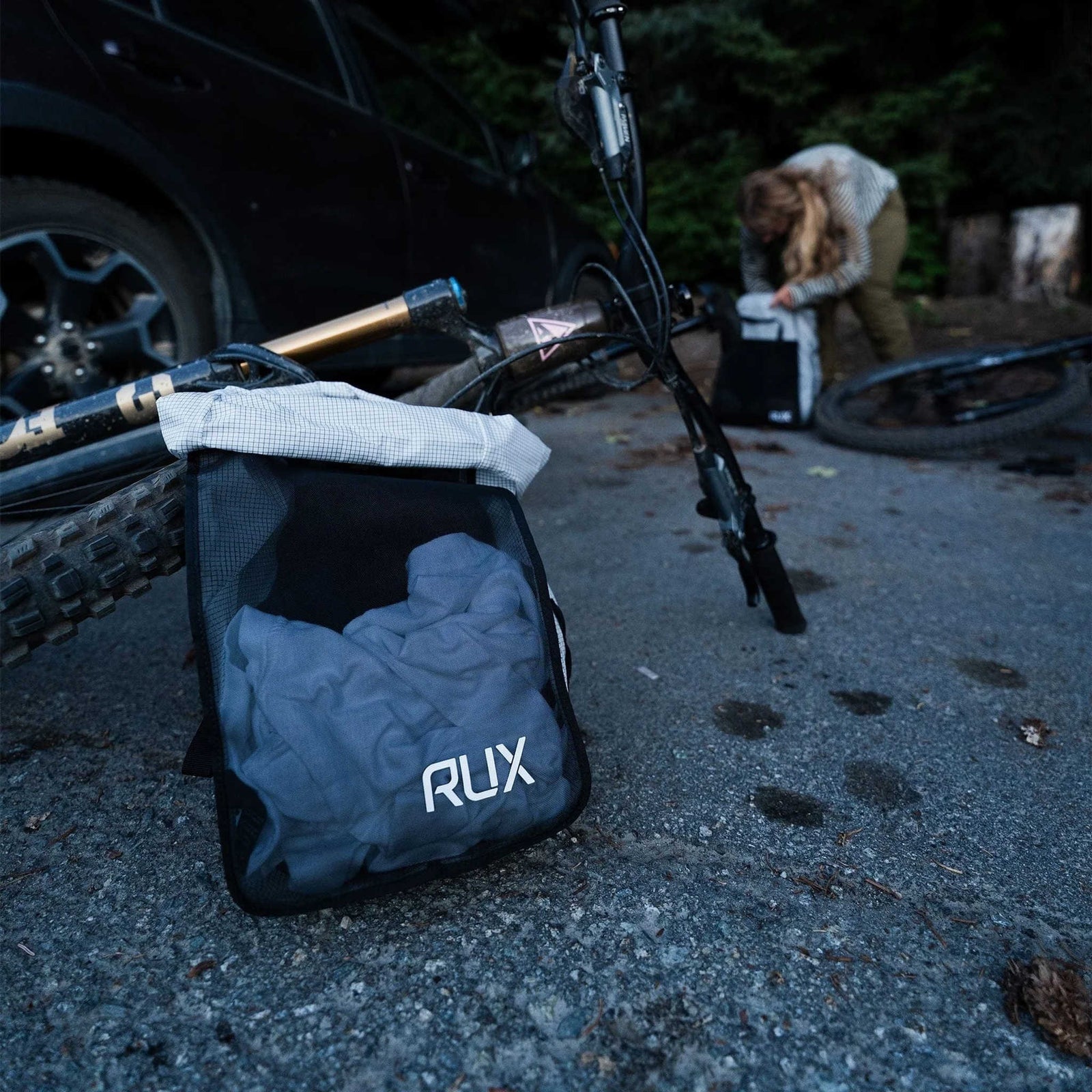 RUX Packing Cube 10L Mesh RUX PK0824-A34M Camp Storage Bags 10L / White/Black