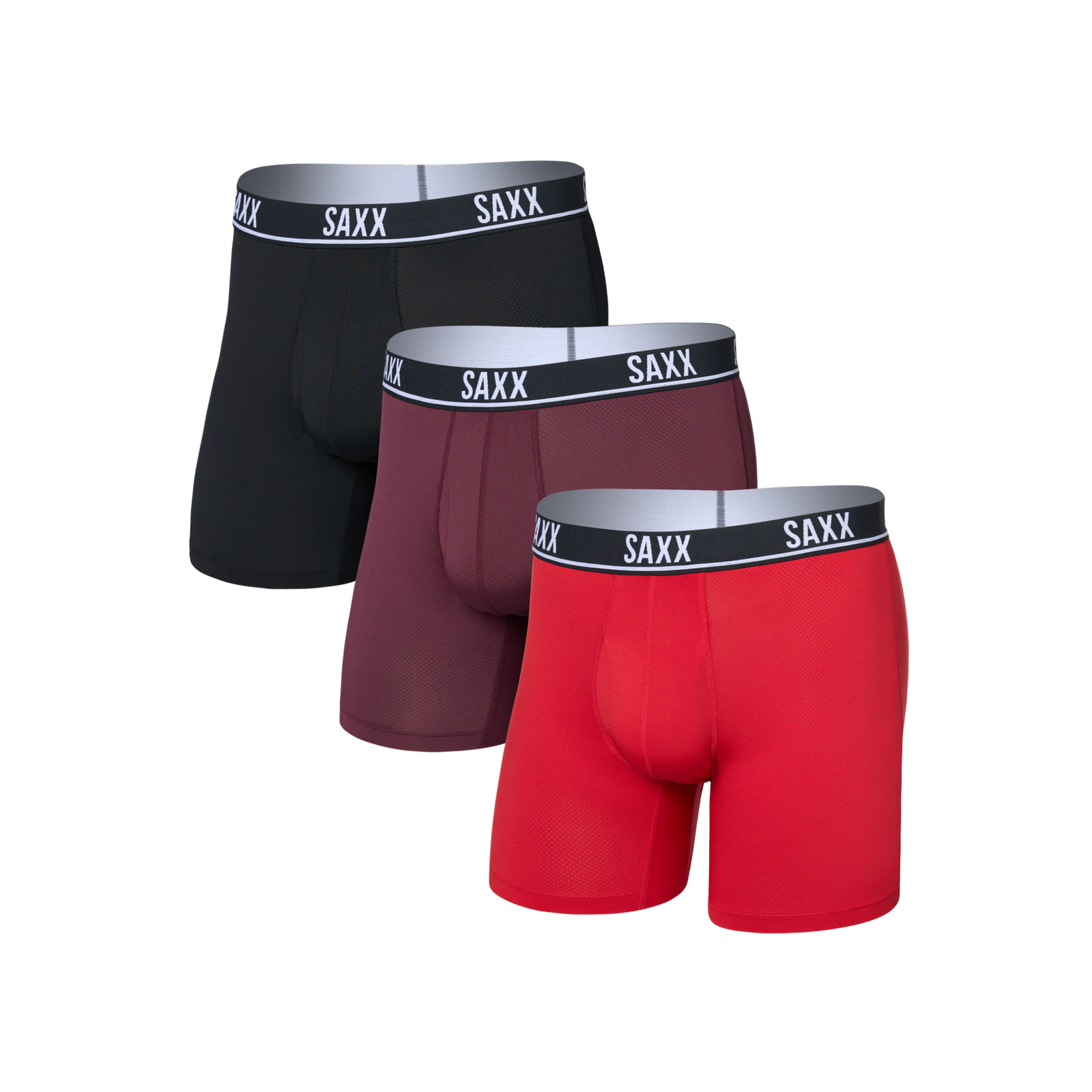 Essential Performance Mesh Boxer Brief Fly | 3 Pack SAXX Underwear Men's Underwear