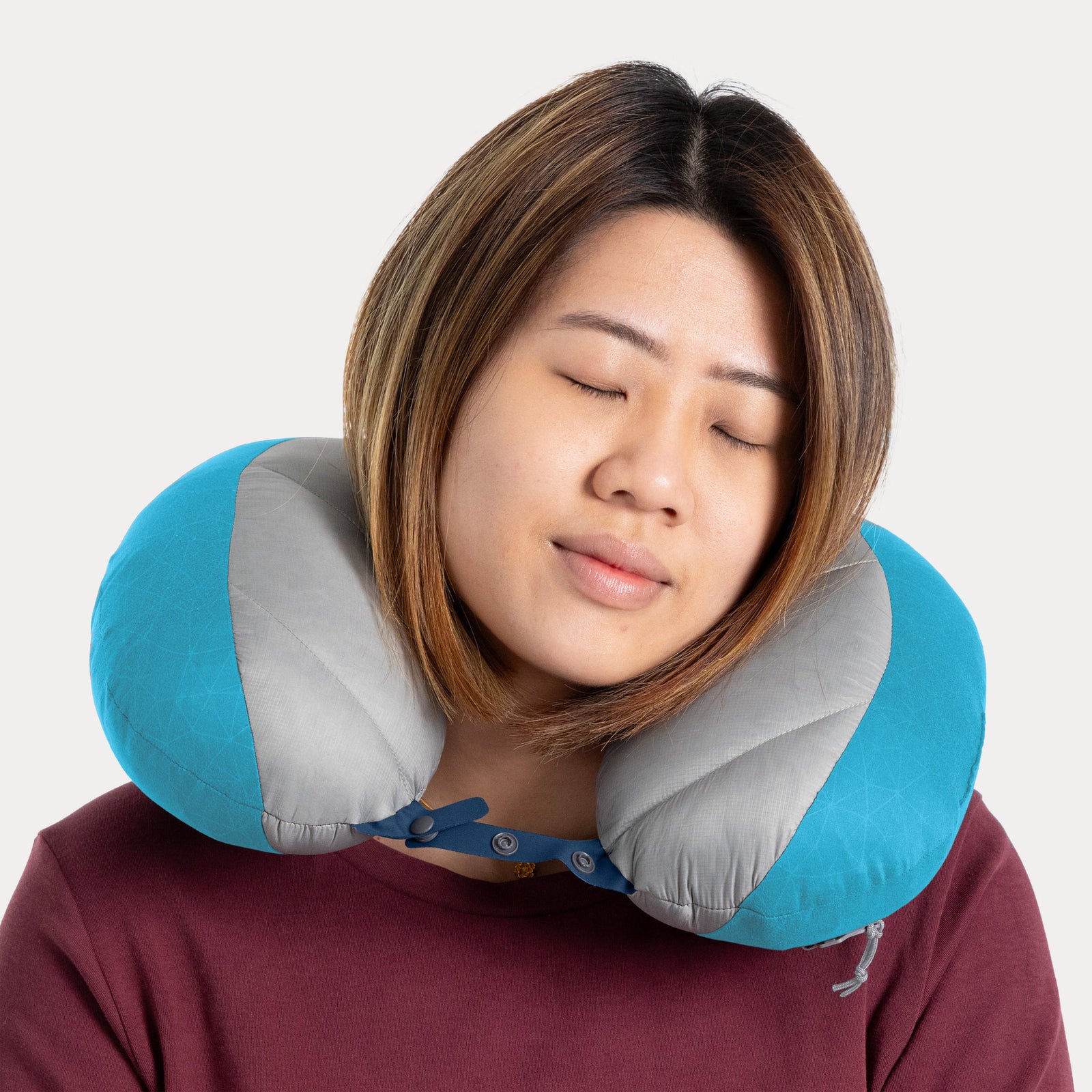 Aeros Down Travel Pillow Sea to Summit 101102 Travel Pillows Regular / Blue Atoll