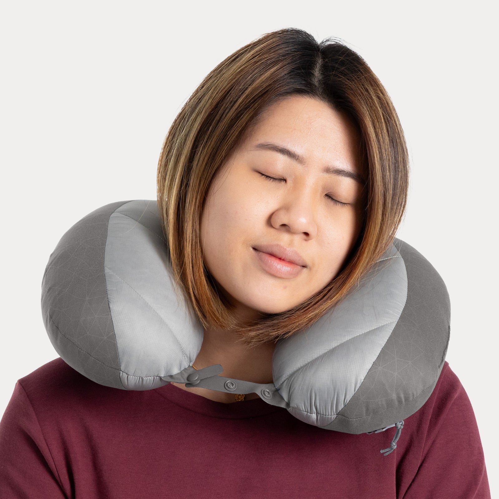 Aeros Down Travel Pillow Sea to Summit 101101 Travel Pillows Regular / Neutral Grey