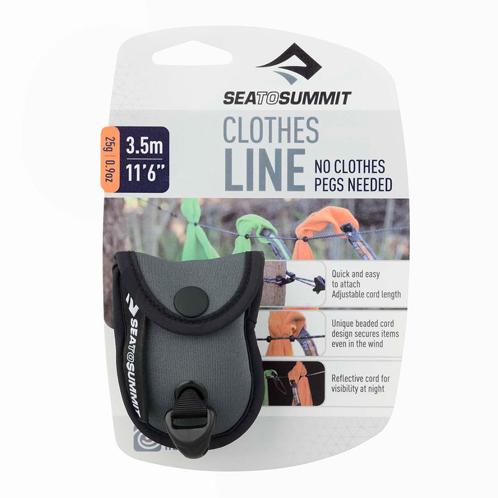 Clothesline Sea to Summit ACLOTH Camping Accessories One Size / Black