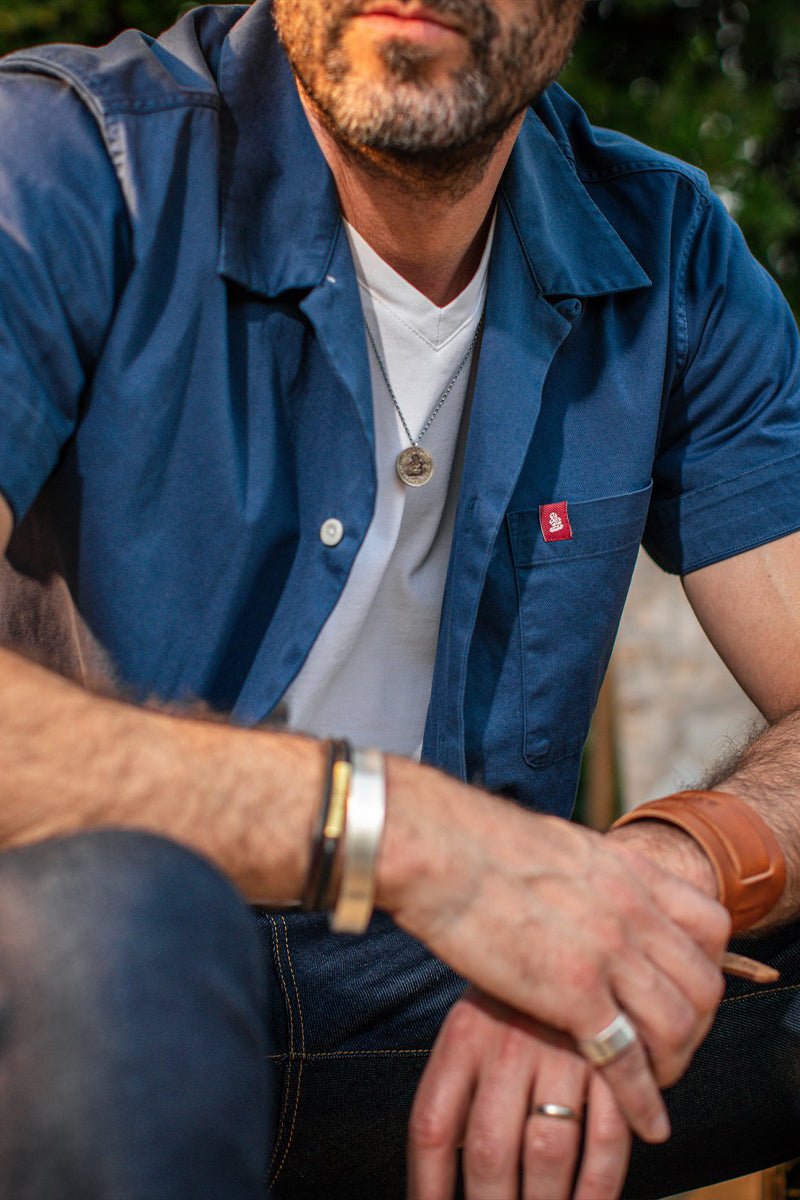 Classic White V-Neck T-Shirt &SONS Men's Tees