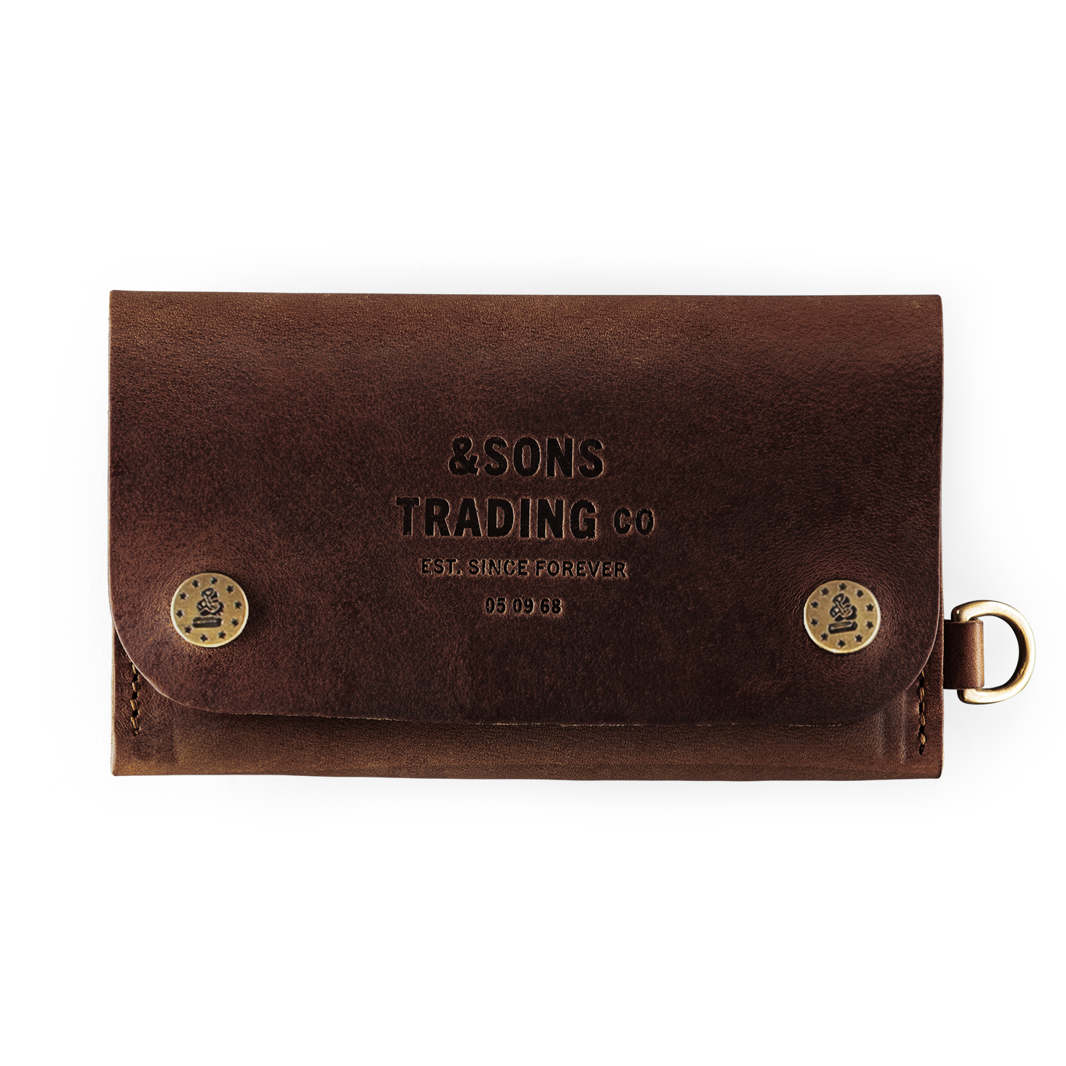 Leather Wallet &SONS LW-Brown Wallets One Size / Brown