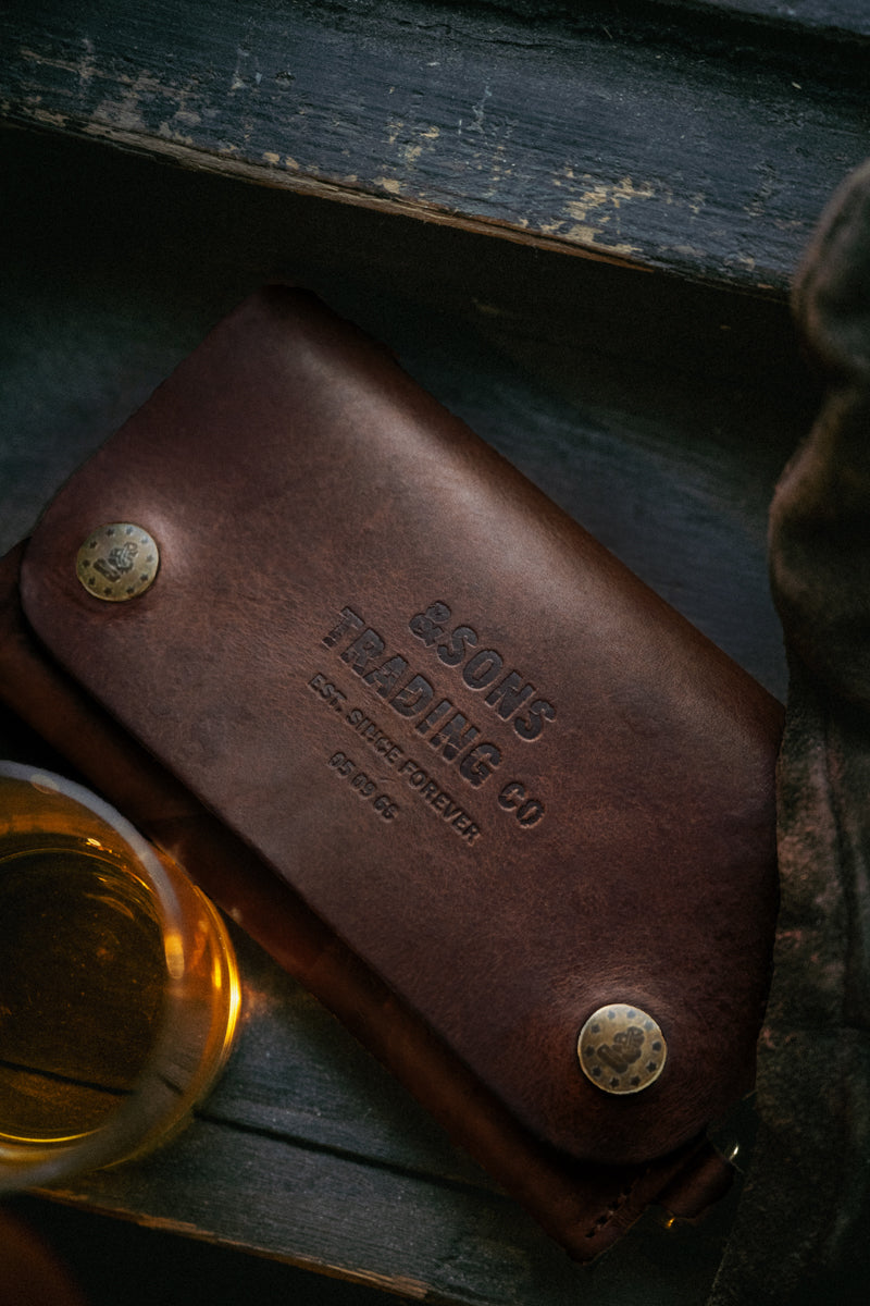 Leather Wallet &SONS LW-Brown Wallets One Size / Brown