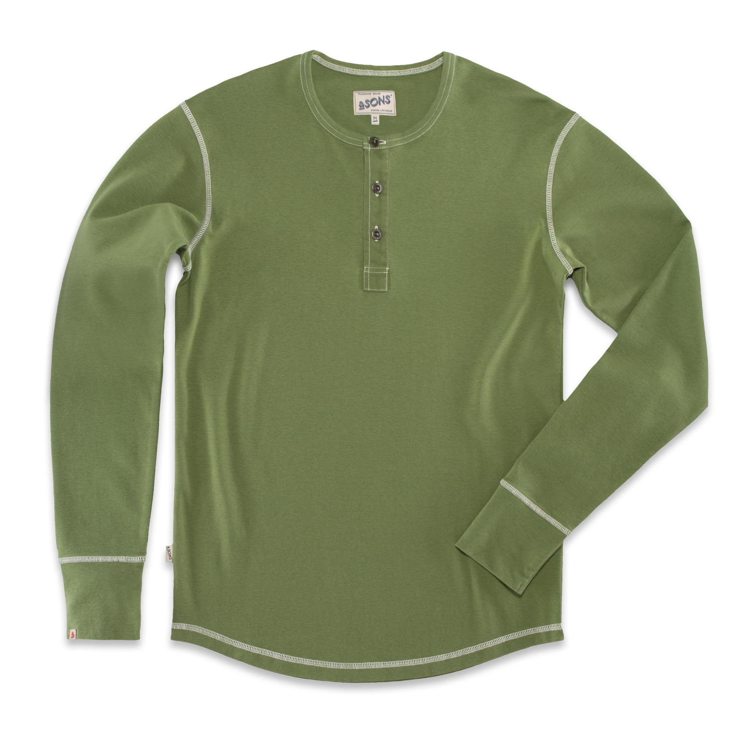 New Elder Henley Shirt &SONS Men's Henleys