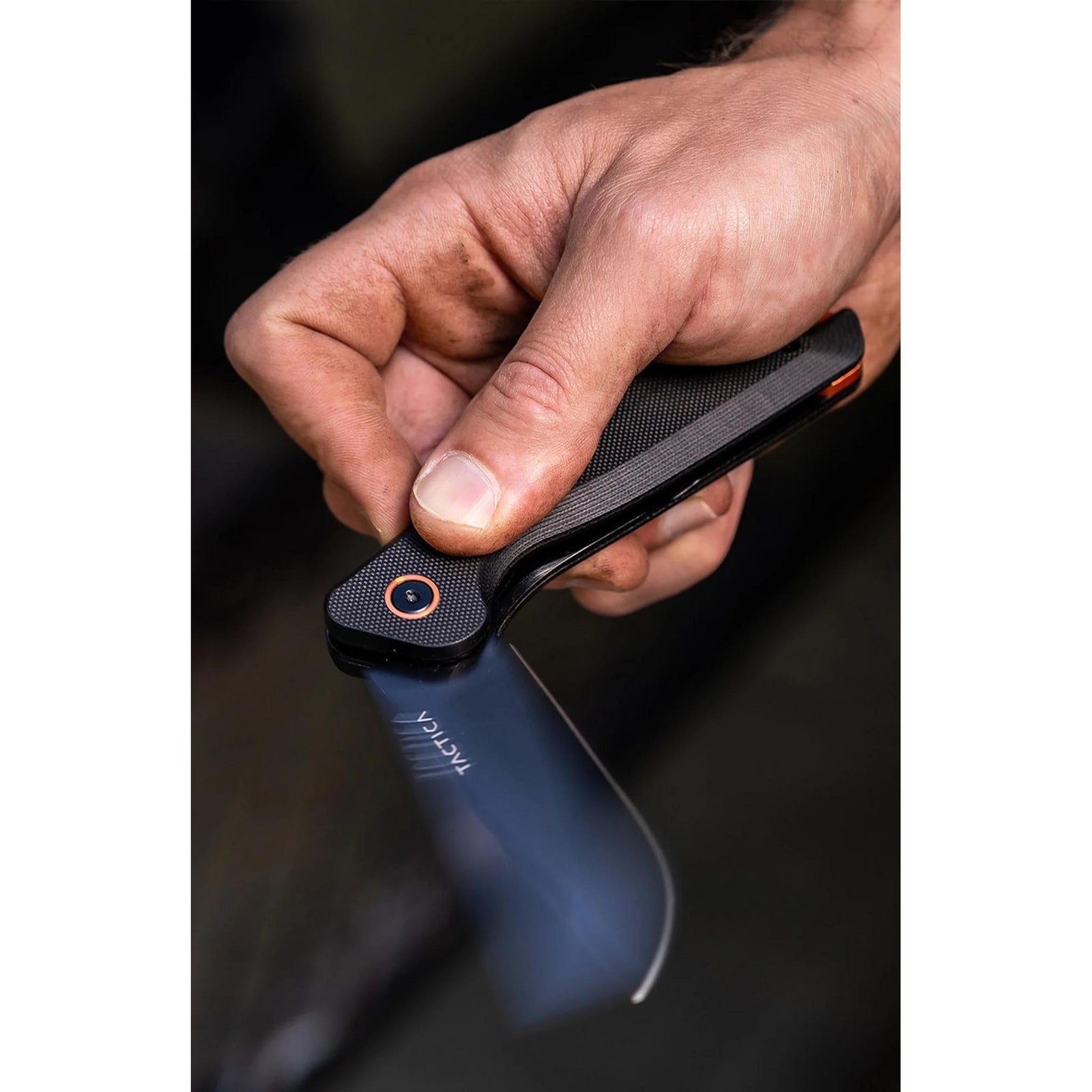 K.120 Flipper knife TACTICA TCK0120BLKBLK Pocket Knives Straight / Black