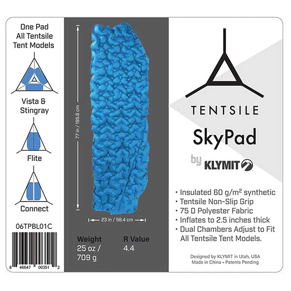 Sky-Pad Inflatable Air Mattress Tentsile SKYPAD Tent Accessories One Size / Blue
