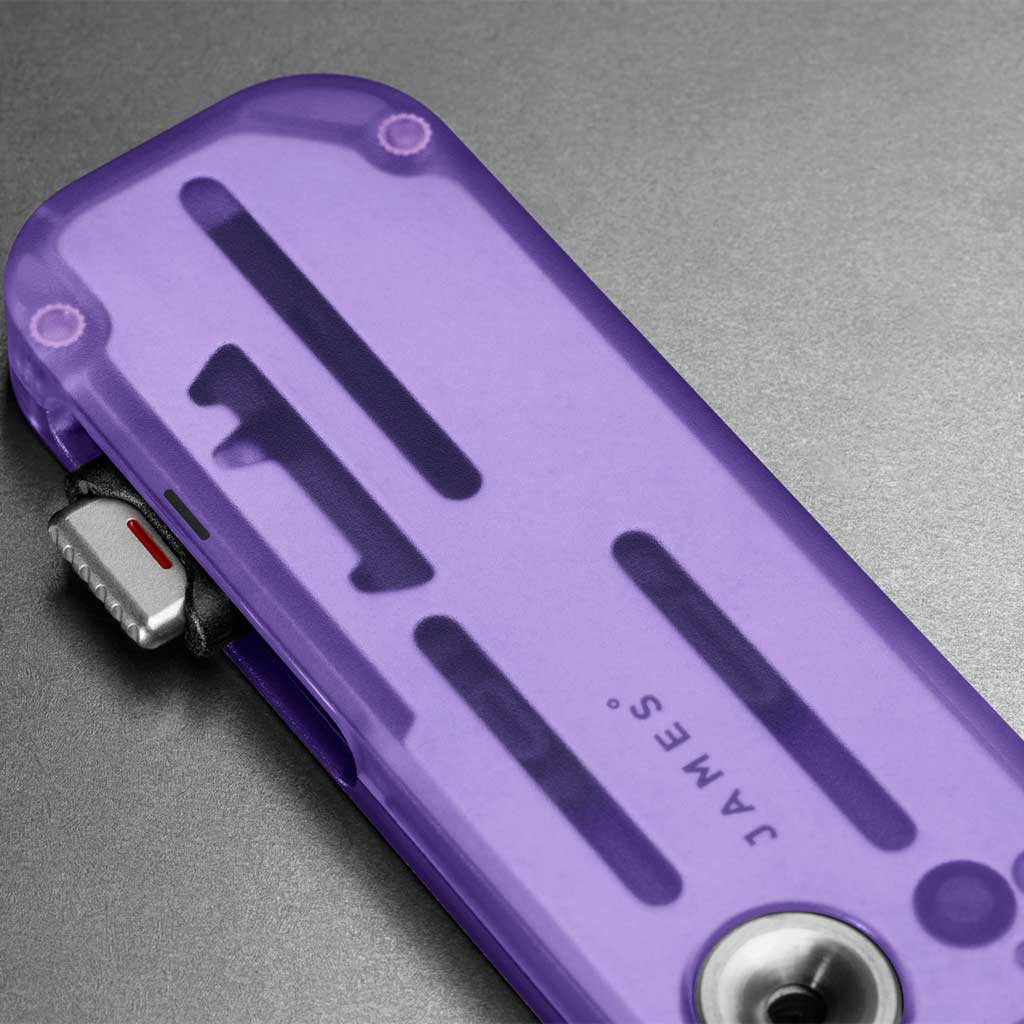 The Palmer | Clear The James Brand KN126211-00 Pocket Knives One Size / Atomic Purple / Electric Green