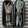 Cooking and Cutlery Kit The Nomads Kitchen TNK003 Cutlery Sets 2 Person / Black