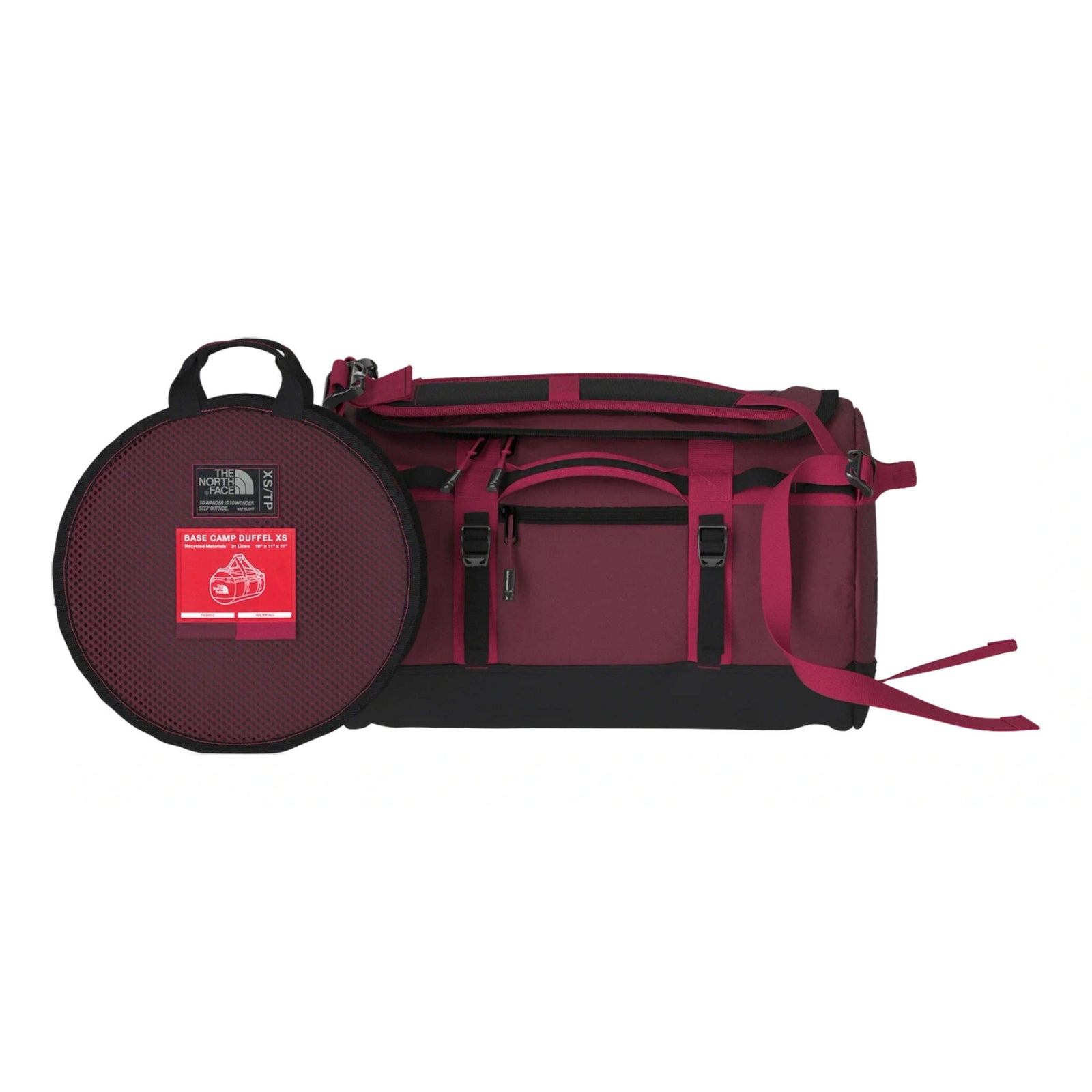 Base Camp Duffle - S The North Face NF0A52STWZ9-OS Duffle Bags 50L / Burgundy Crush/TNF Black/Lali Guran