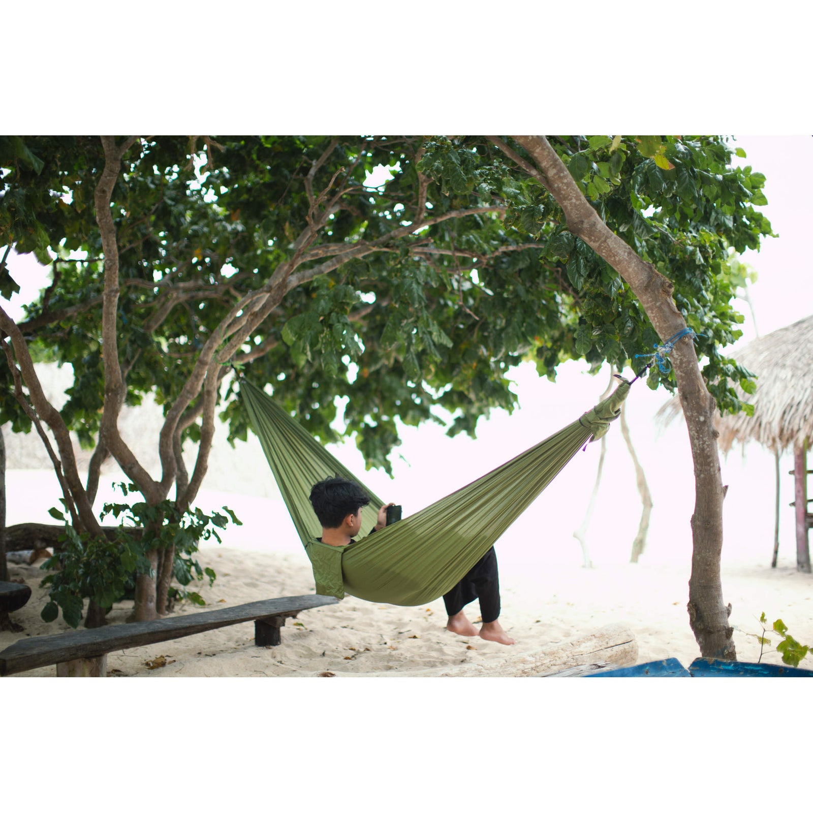 Compact Hammock Ticket To The Moon TMC85 Hammocks 320 x 155 cm / Leaf Green