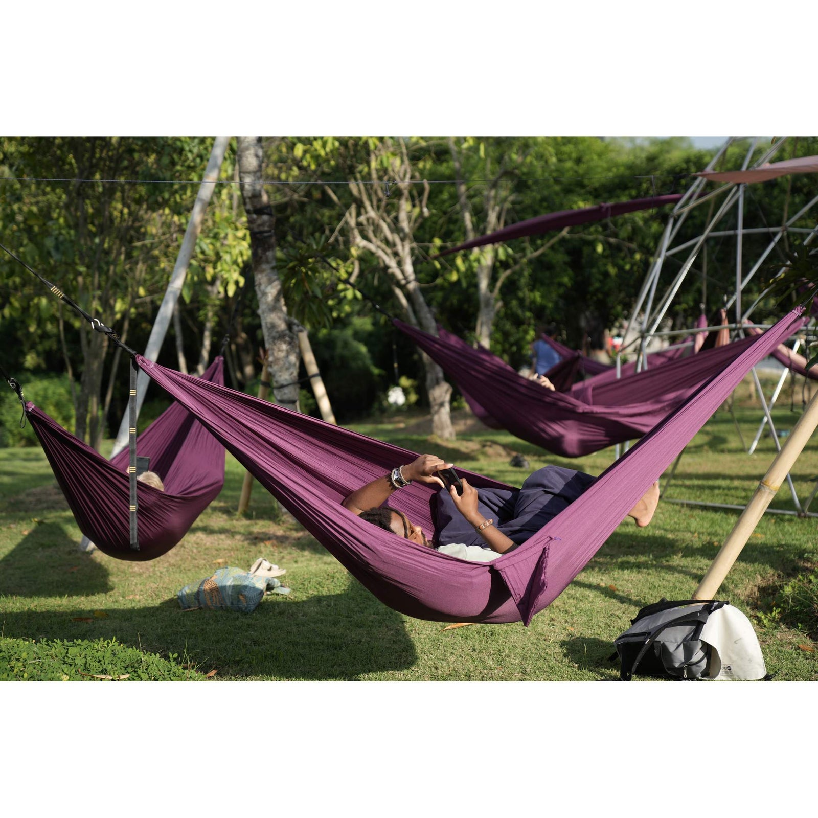Compact Hammock Ticket To The Moon TMC78 Hammocks 320 x 155 cm / Plum