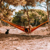 Honey Moon Hammock Ticket To The Moon TMHM3437 Hammocks 520 × 300cm / Burgundy/Dark Yellow