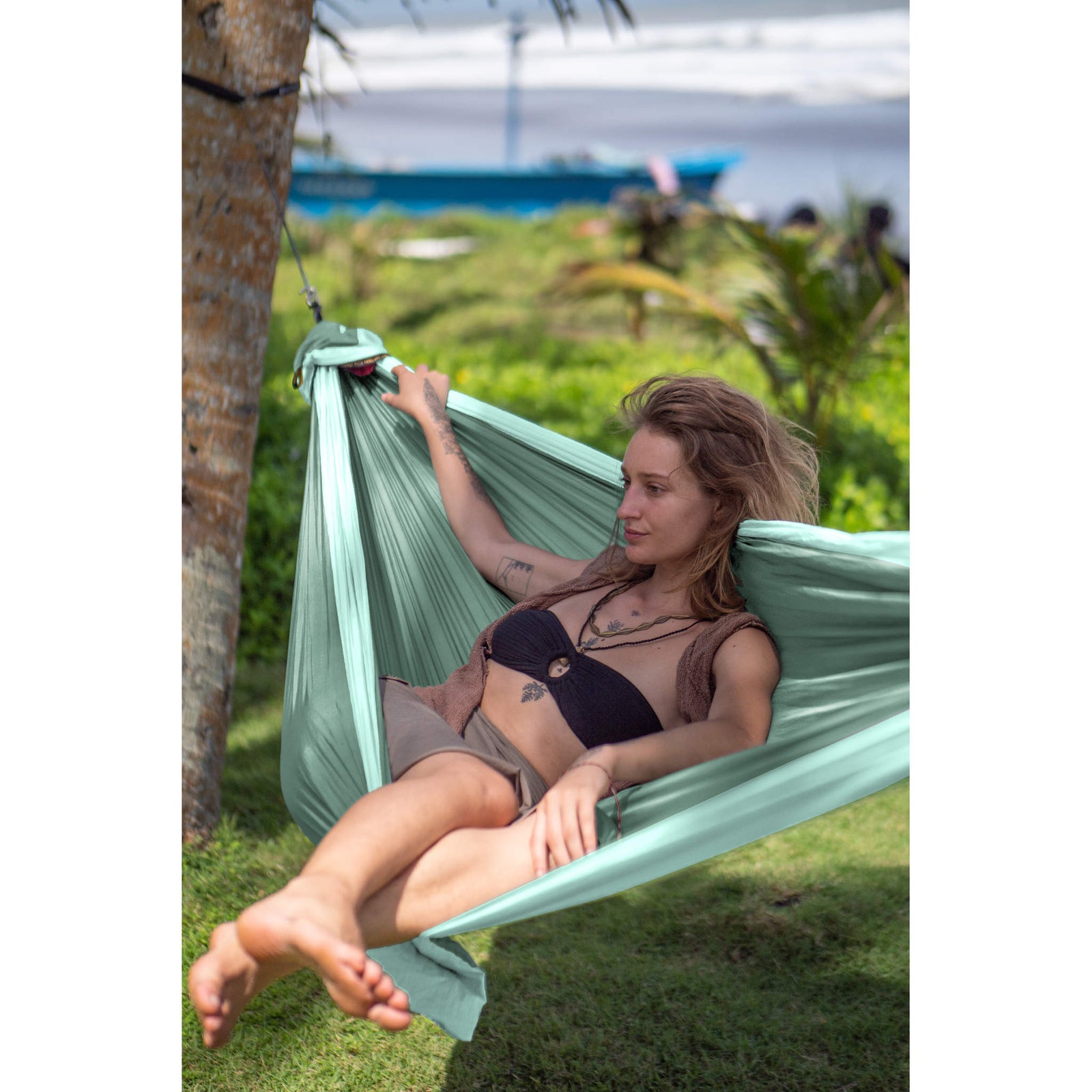 King Size Hammock Ticket To The Moon TMK7371 Hammocks 320 x 230mm / Jade Green/Mint