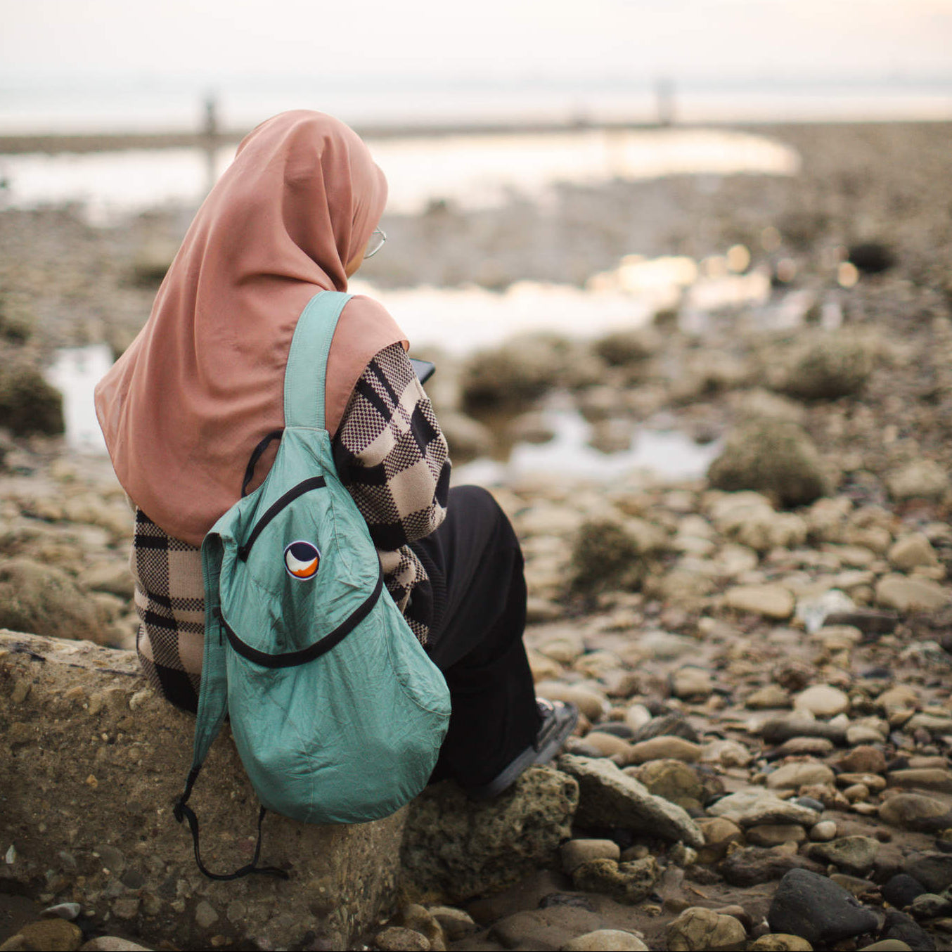 Mini Backpack Ticket To The Moon TMMBP8989 Backpacks 15L / Petrol Green