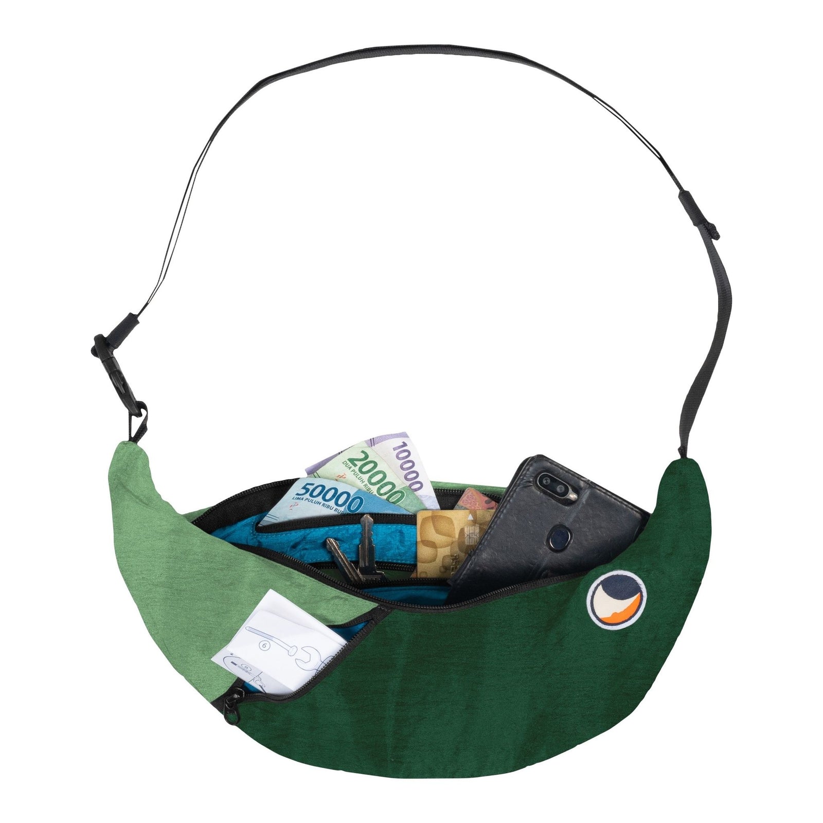 Sling Bag Original Ticket To The Moon TMSLB0573 Sling Bags One Size / Dark Green/Jade Green