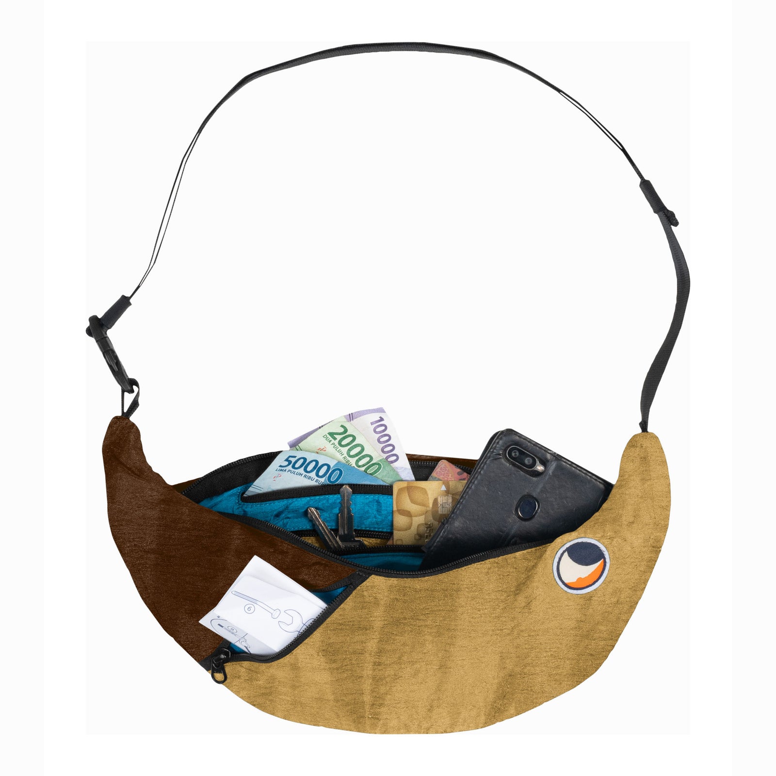 Sling Bag Original Ticket To The Moon TMSLB7004 Sling Bags One Size / Sand/Chocolate