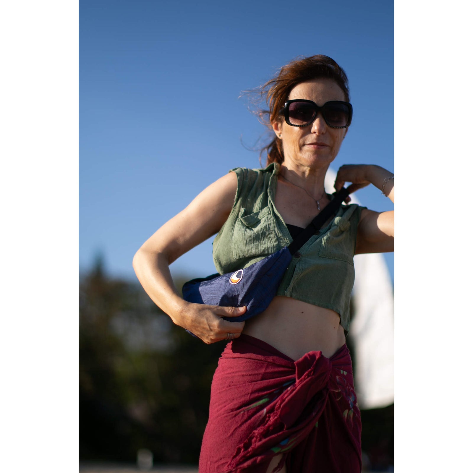 Sling Bag | Premium Ticket To The Moon TMSLBPR48 Sling Bags One Size / Deep Blue