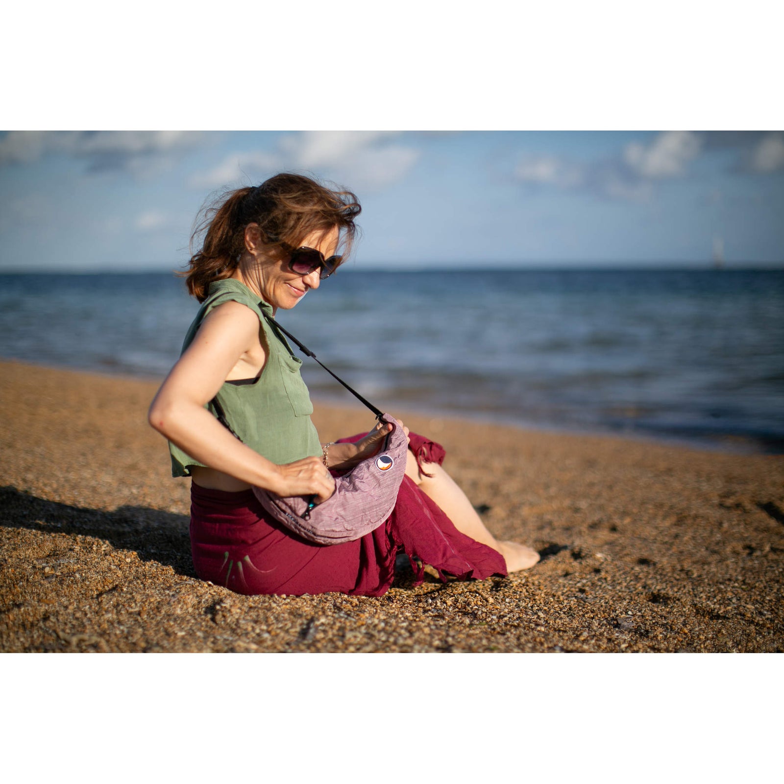 Sling Bag | Premium Ticket To The Moon TMSLBPR46 Sling Bags One Size / Rossy