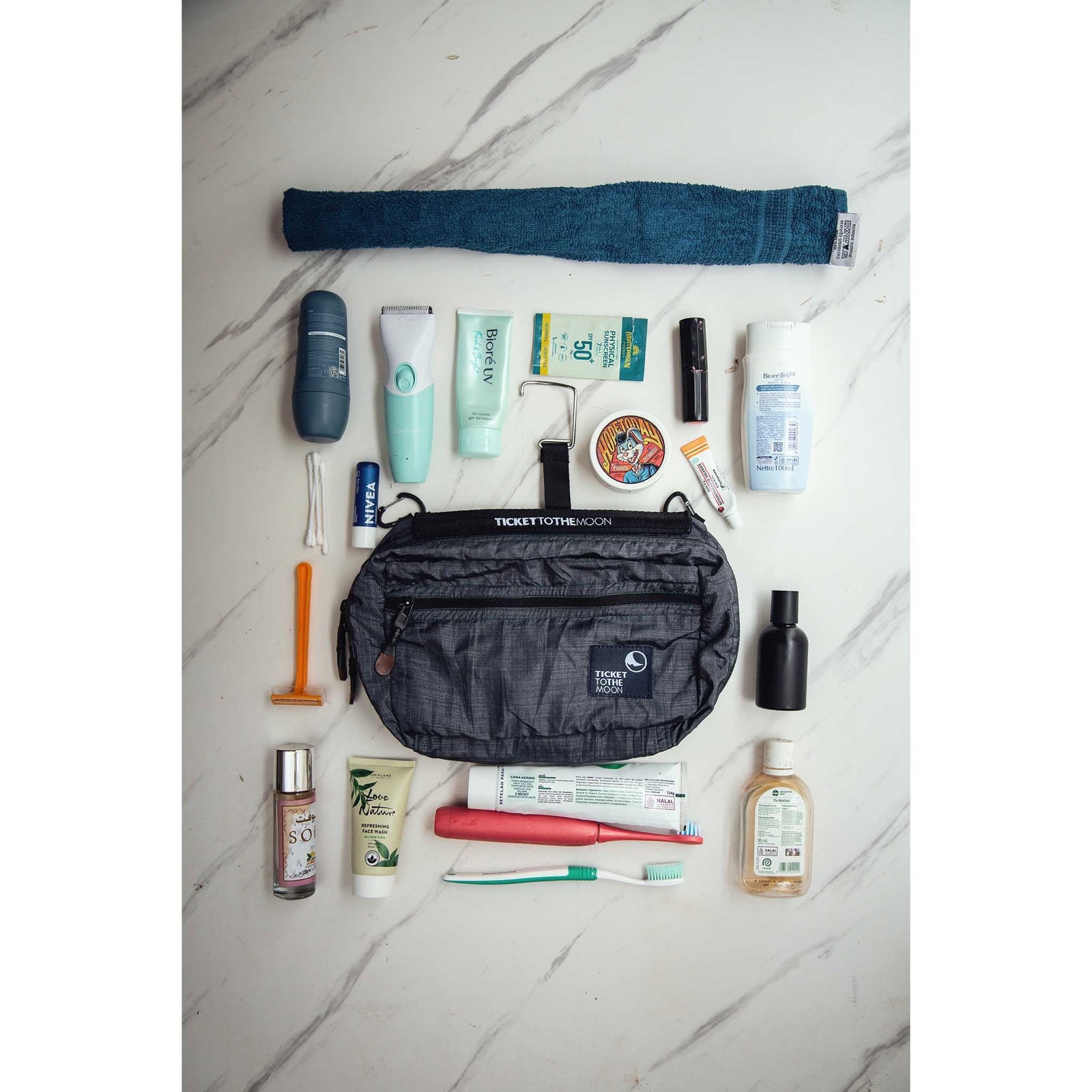 Wash Bag Ticket To The Moon TMWASH48 Washbags 2.8L / Deep Blue