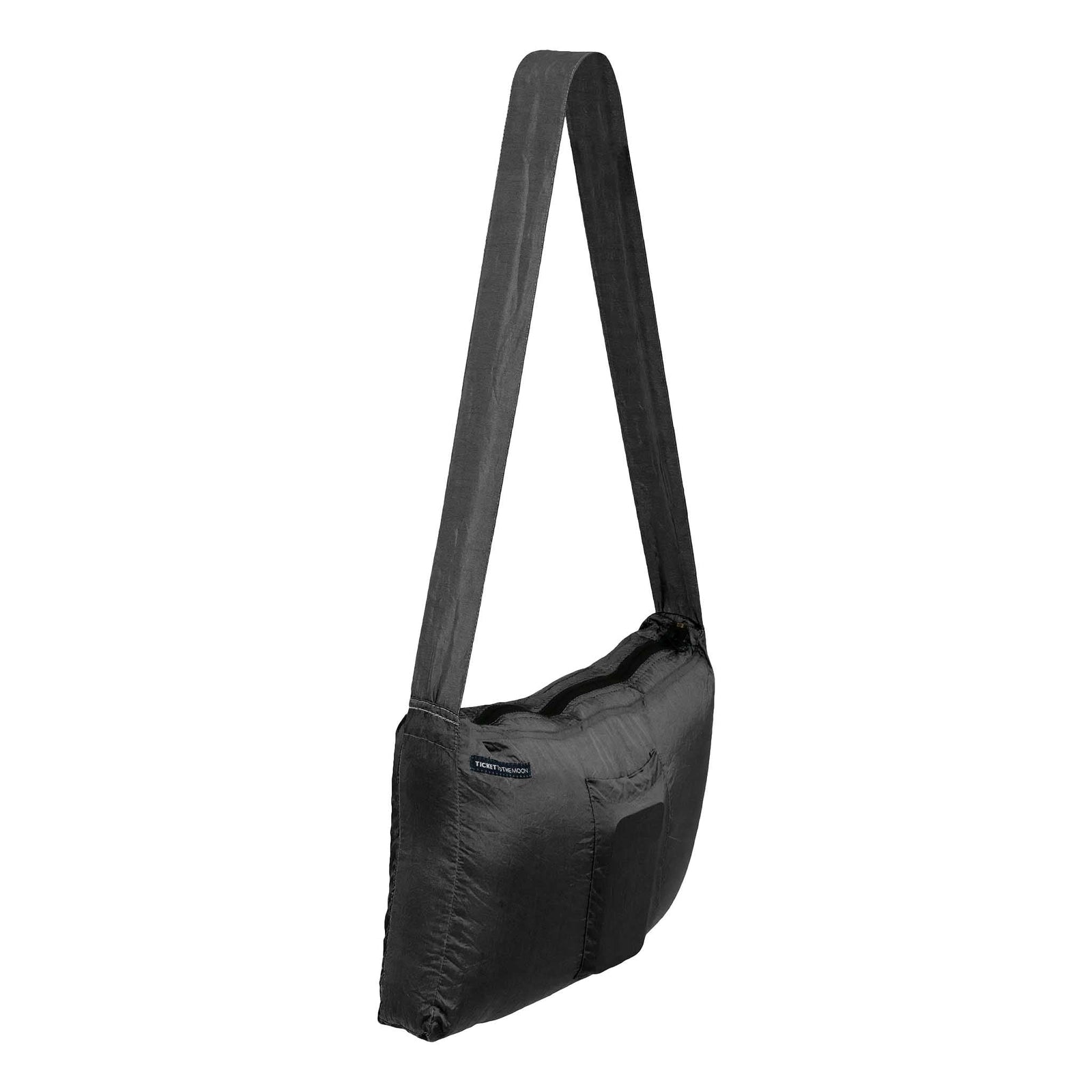 Zipper Bag Ticket To The Moon TMEMZ0707 Tote Bags 10L / Black