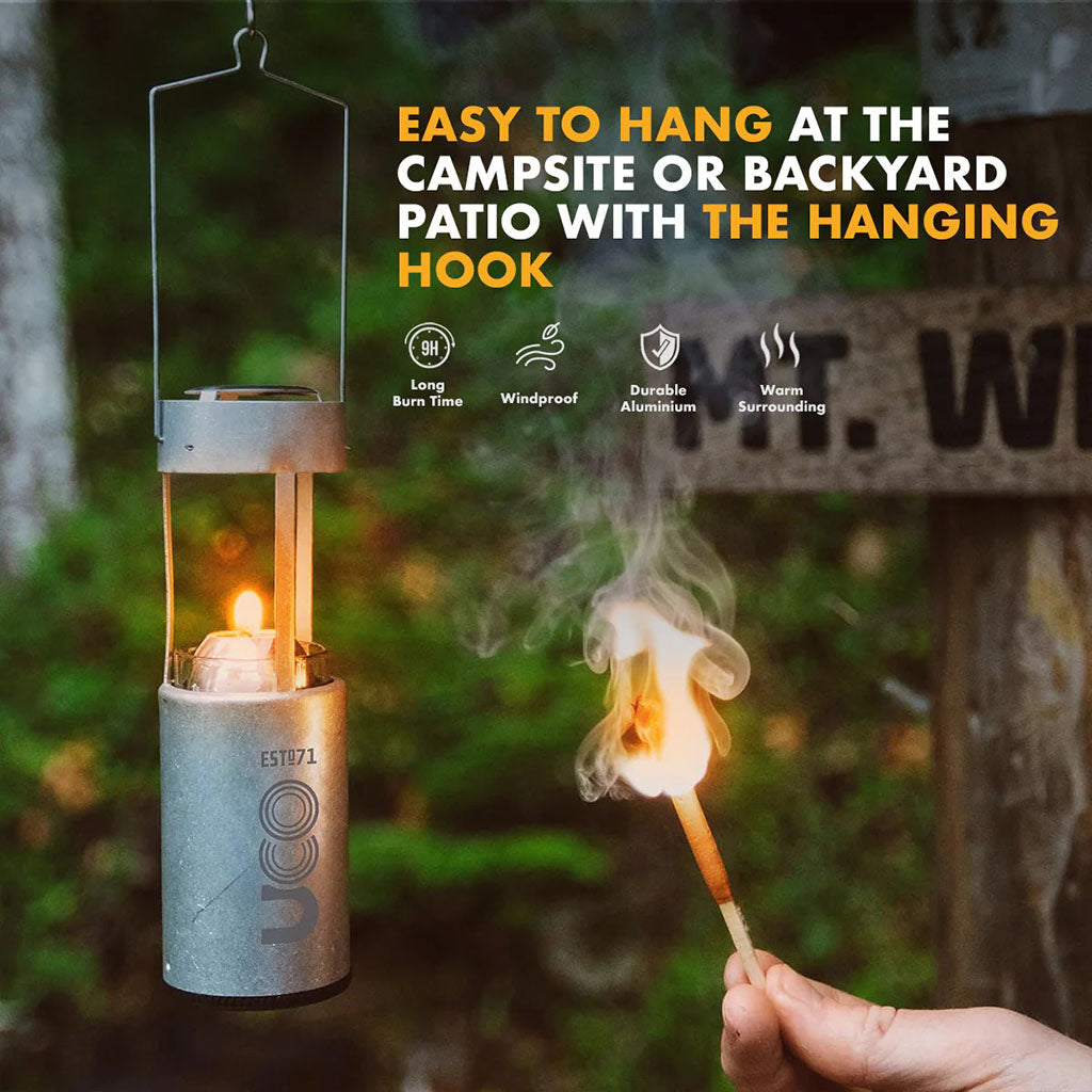 9 Hour Original Candle Lantern UCO Gear UCO23RED Lanterns One Size / Volcano Red