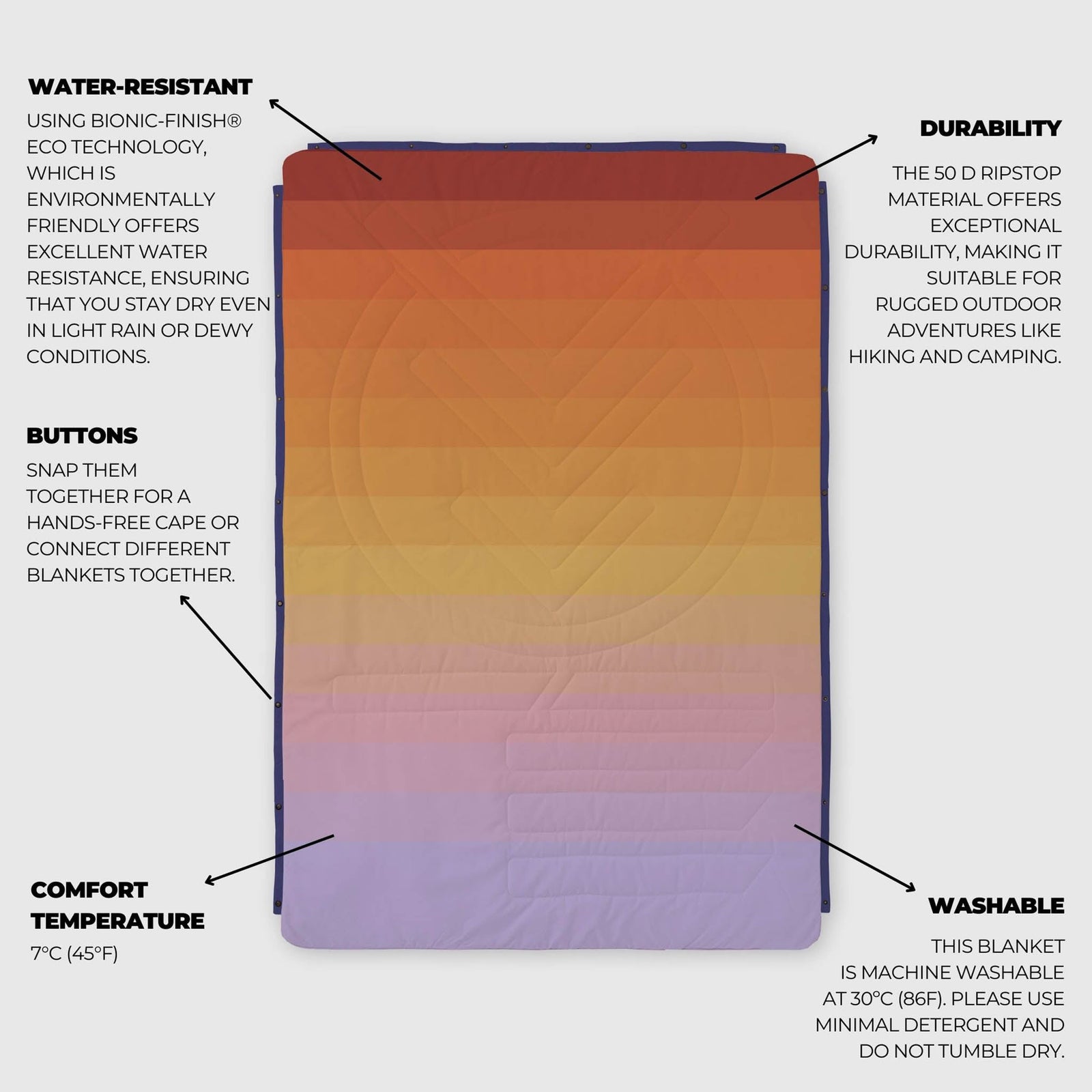 CloudTouch Blanket Voited V2501BLCTCGLD Blankets One Size / Golden drift