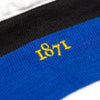 Addison 1871 Rugby Shirt Black & Blue 1871 Shirts - Rugby Shirts