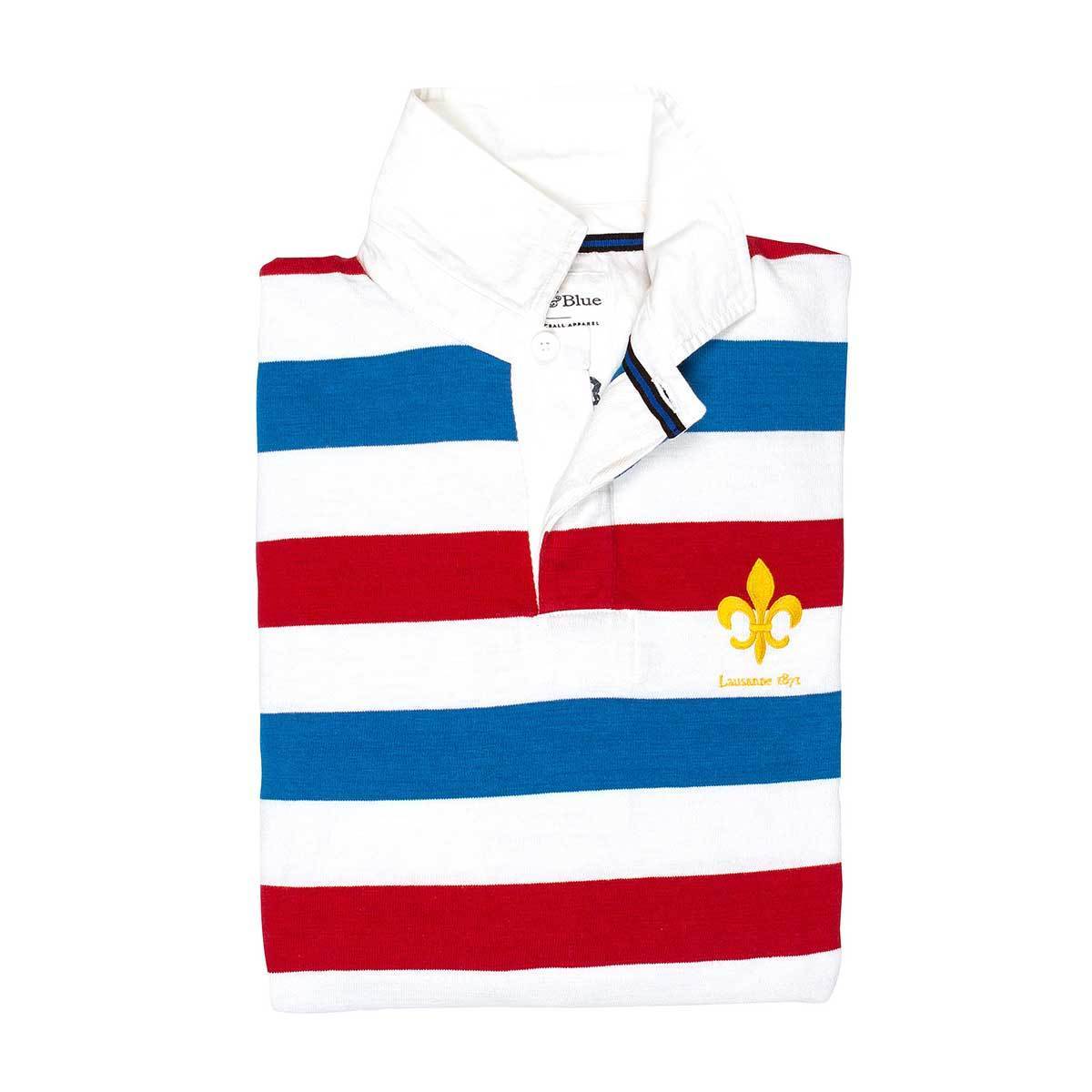 Lausanne 1871 Rugby Shirt Black & Blue 1871 Shirts - Rugby Shirts