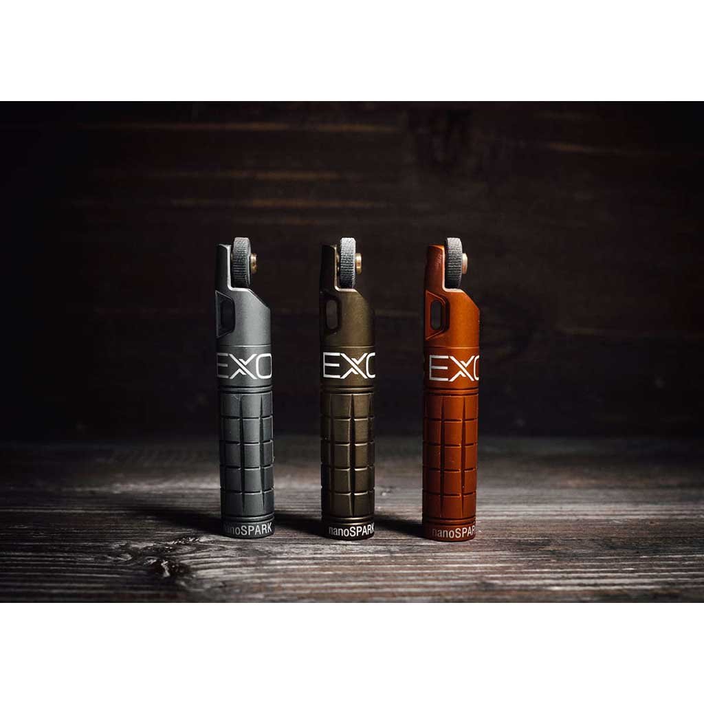 nanoSPARK Lighter Exotac NANOSPARK-BLK Firestarters One Size / Black