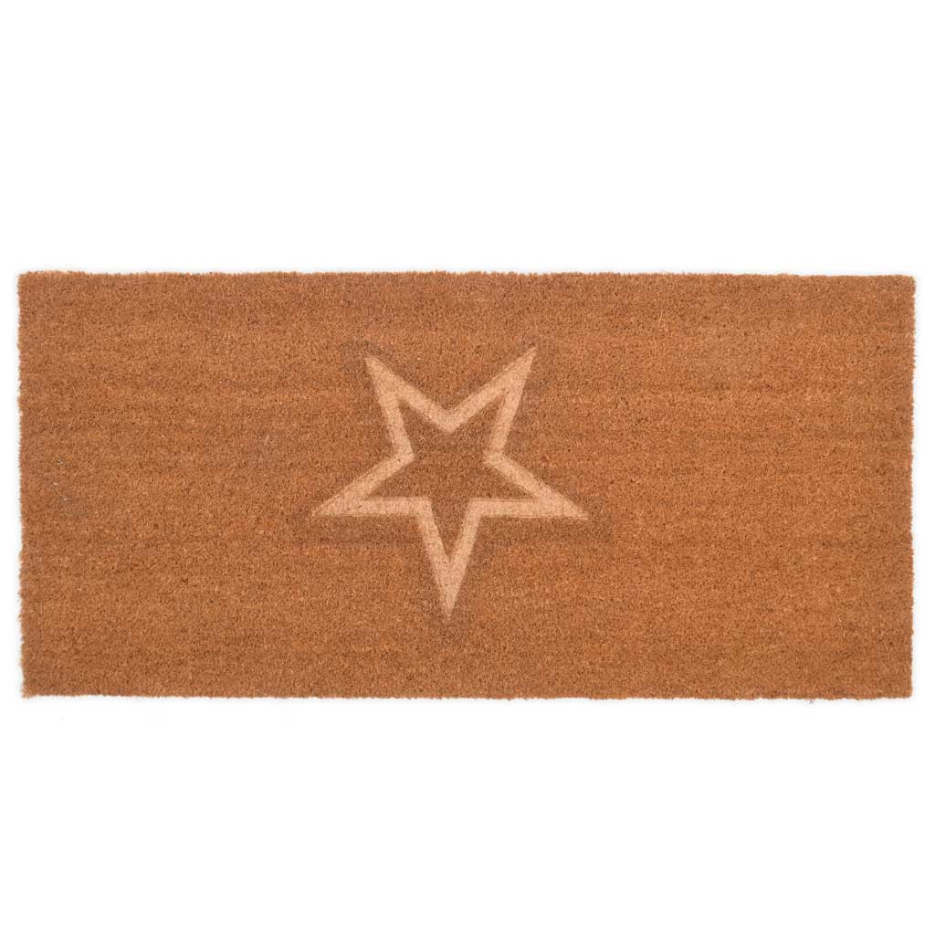 Embossed Star Doormat Garden Trading DMCO42 Doormats Double / Coir