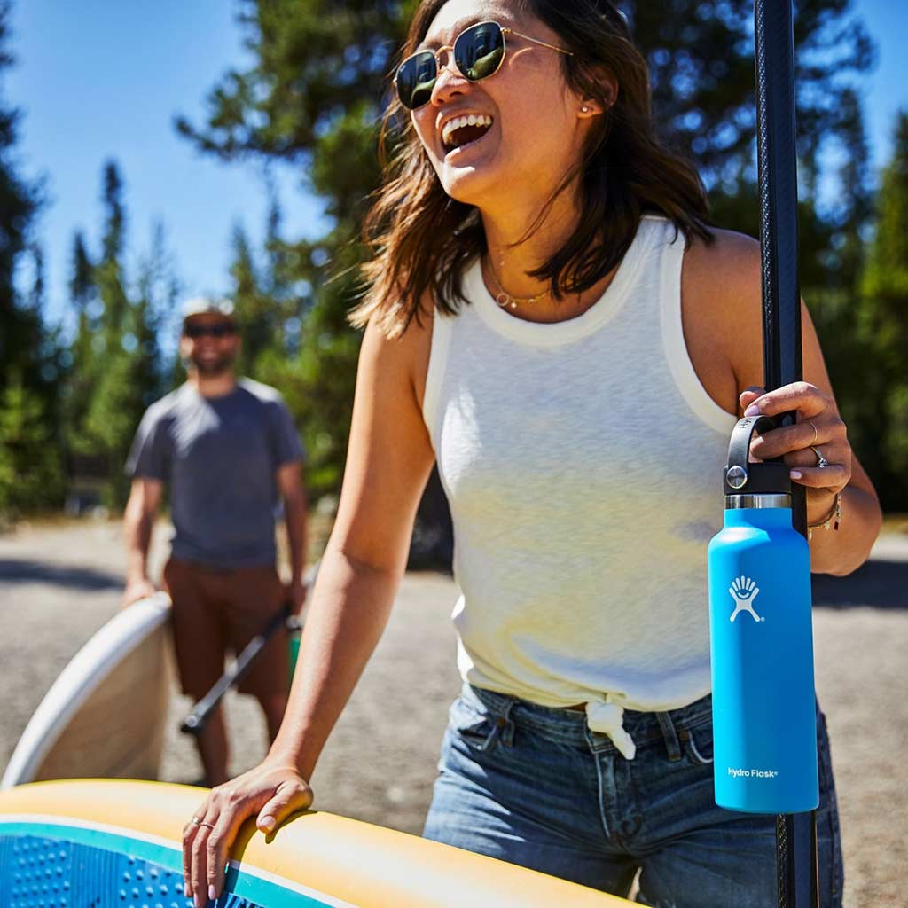 21 oz Standard Mouth Hydro Flask S21SX001 Water Bottles 21 oz / Black