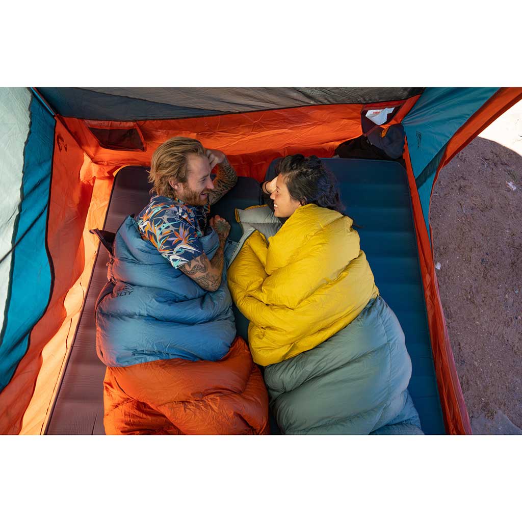 Galactic 30°F Sleeping Bag Kelty 35417222ROO Sleeping Bags One Size / Rooibos Tea/Aegean Blue