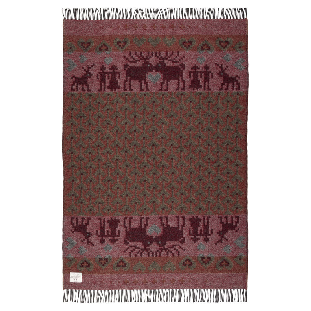 Fästfolk Embla & Erling Wool Blanket Öjbro Vantfabrik OFAS02UP130220 Blankets 130 x 220 cm / Fästfolk Embla & Erling