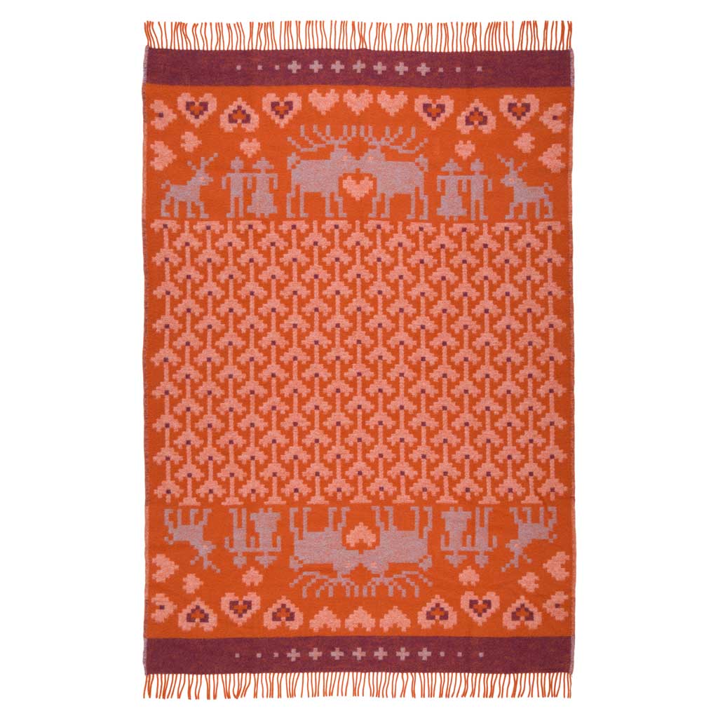 Fästfolk Estelle & Esbjörn Wool Blanket Öjbro Vantfabrik OFAS68UP130220 Blankets 130 x 220 cm / Fästfolk Estelle & Esbjörn
