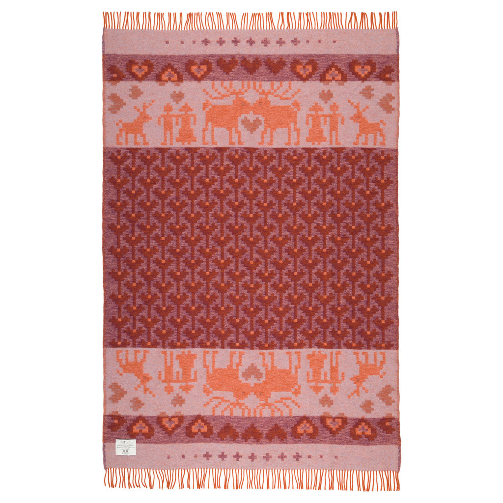 Fästfolk Estelle & Esbjörn Wool Blanket Öjbro Vantfabrik OFAS68UP130220 Blankets 130 x 220 cm / Fästfolk Estelle & Esbjörn