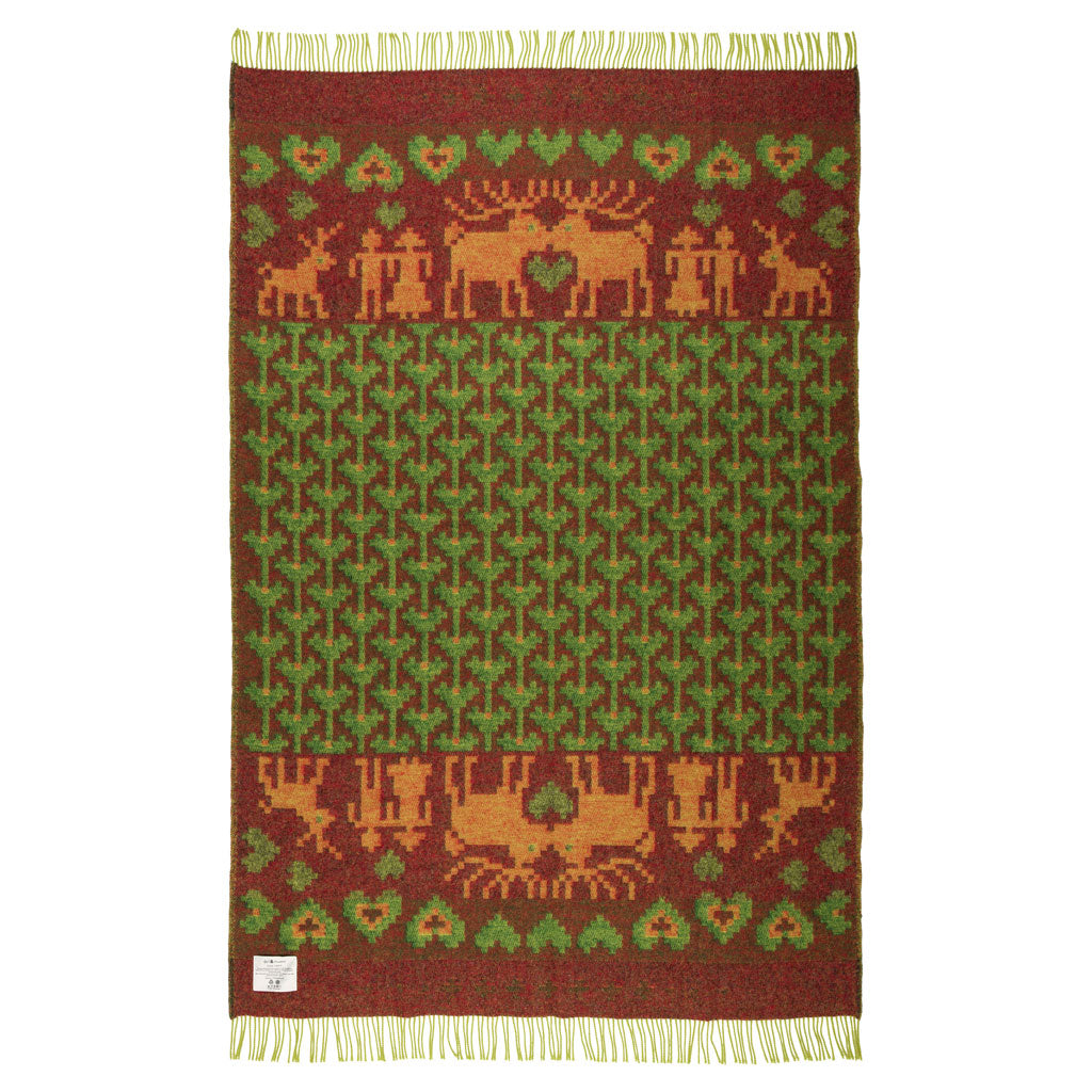 Fästfolk Evelina & Ewald Wool Blanket Öjbro Vantfabrik OFAS58UP130220 Blankets 130 x 220 cm / Fästfolk Evelina & Ewald