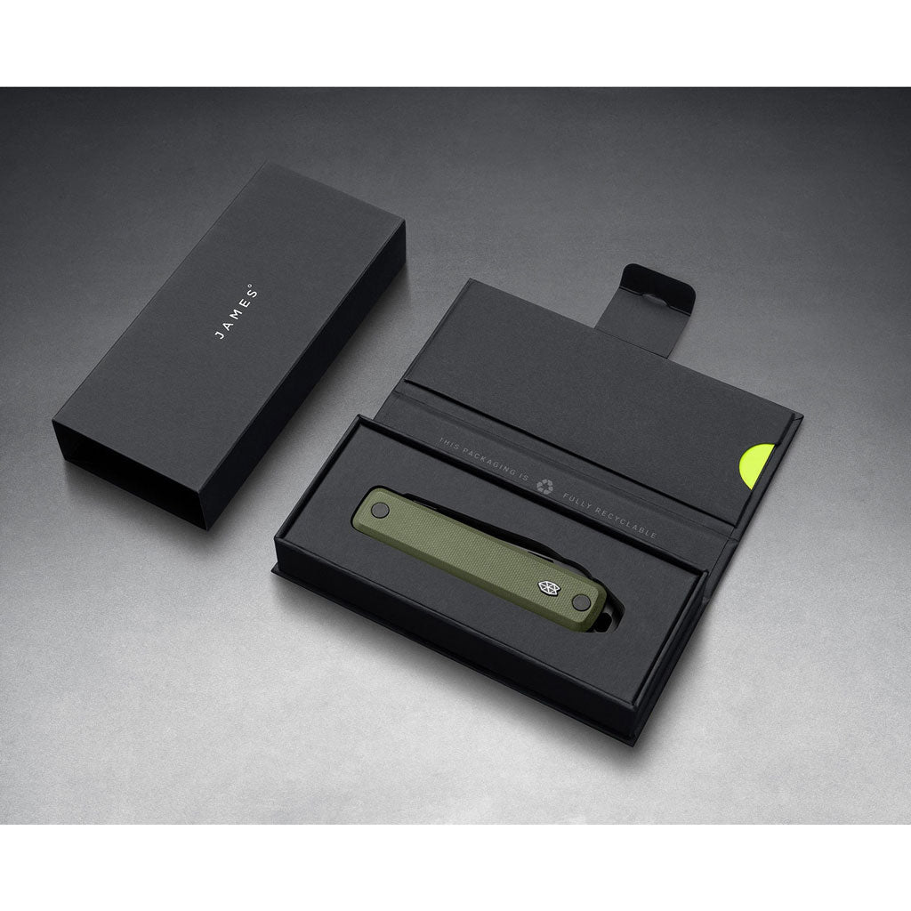 The Ellis | Scissors The James Brand KN119119-01 Pocket Knives One Size / OD Green | Black