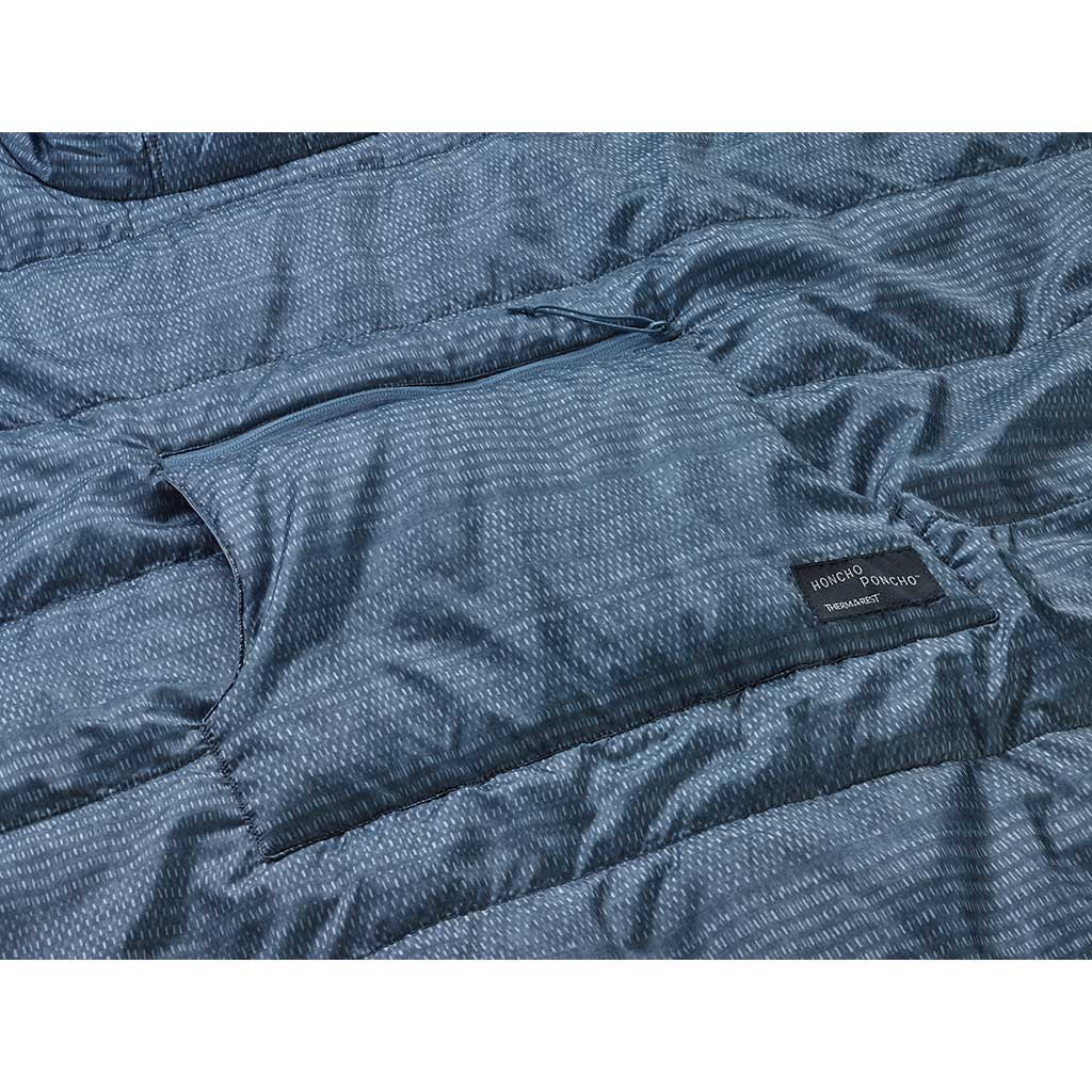 Honcho Poncho Therm-a-Rest 11417 Rain Ponchos One Size / Blue Woven Print
