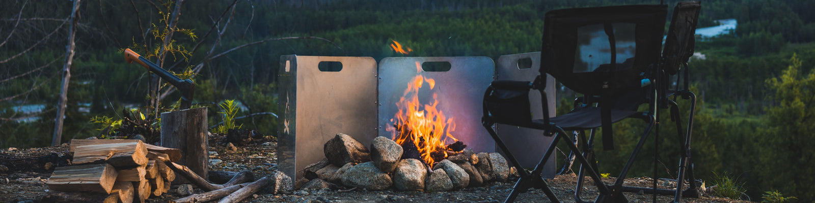 Hygge autour d'un feu de camp