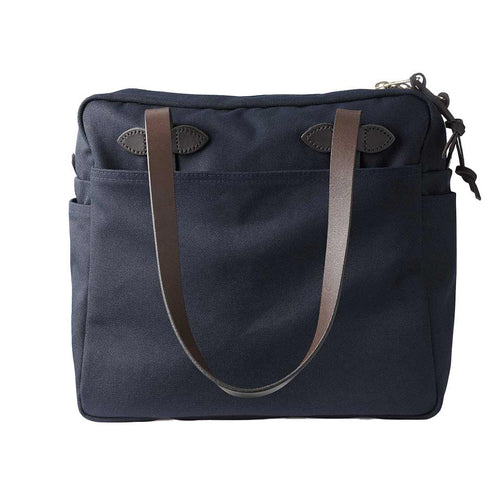 Rugged Twill Tote Bag with Zipper