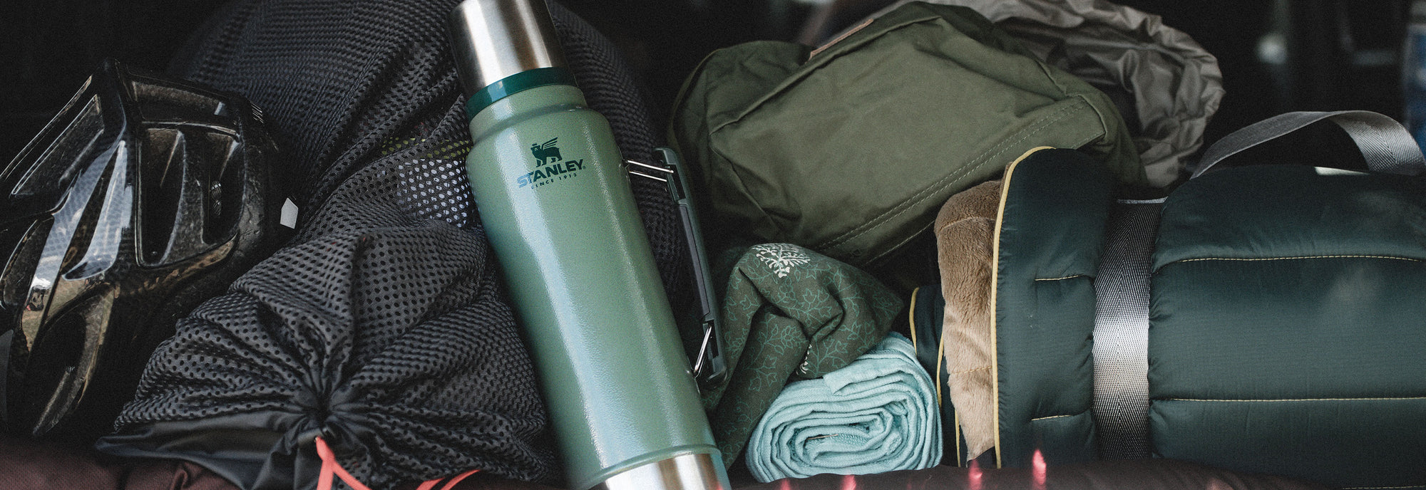 A Green Insulated Stanley Flask