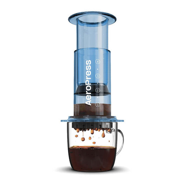 AeroPress Clear Coffee Press AeroPress 90BL05 Coffee Makers One Size / Blue