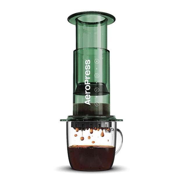 AeroPress Clear Coffee Press AeroPress 90GN05 Coffee Makers One Size / Green