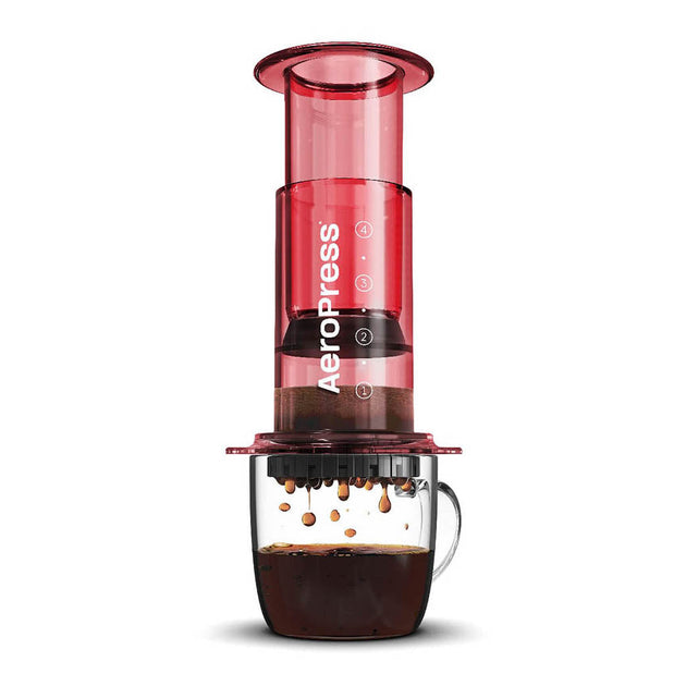 AeroPress Clear Coffee Press AeroPress 90RD05 Coffee Makers One Size / Red